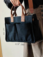 Large Capacity with Removable Bottom Canvas Tote Bag