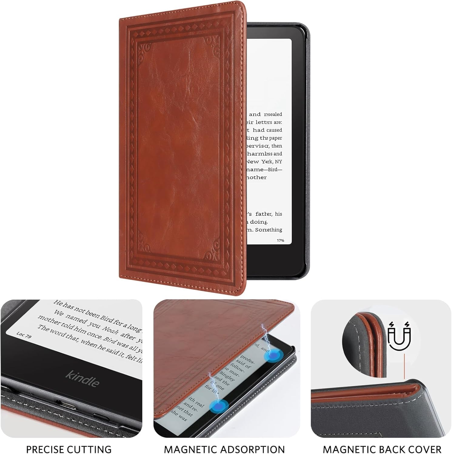 Kindle Paperwhite Case with Stand - Premium PU Leather Cover with Auto Sleep/Wake, Card Slot, and Hand Strap - Compatible with Kindle Paperwhite 11Th Gen 6.8" and Signature Edition 2021
