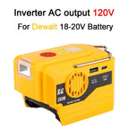 PowerPro Dewalt Battery Inverter – 18V-20V DC to 120V/220V AC with Dual USB, Ultimate Outdoor Power Adapter