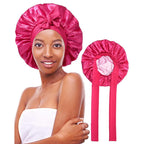 Silk-Like Satin Double-Layer Hair Cap