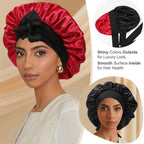 Silk-Like Satin Double-Layer Hair Cap